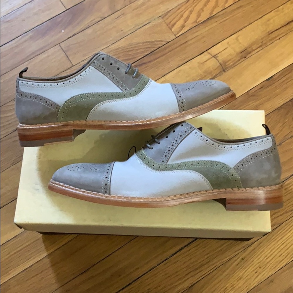 Johnston & Murphy Chambliss cap toe Oxford gray